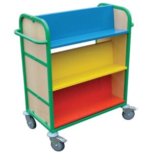 Multi Coloured Book Trolley (ALMMC8)