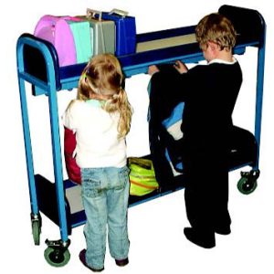 Standard 10 Lunchbox & 10 Hooks Cloakroom Trolley (9LBJ)