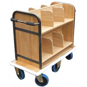 Solid Oak Book Trolley (BT3)