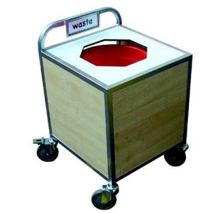 Basics Stainless Steel Frame Small Clearing Trolley (4CLCK)