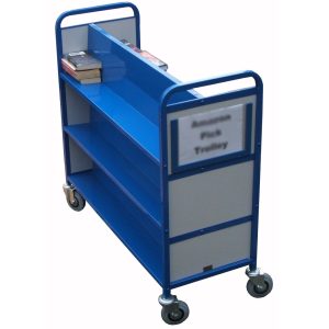 Aluminium Double Sided Book Picking Trolley (WH2)