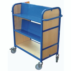 Wood & Aluminium Book Trolley (ALM9)