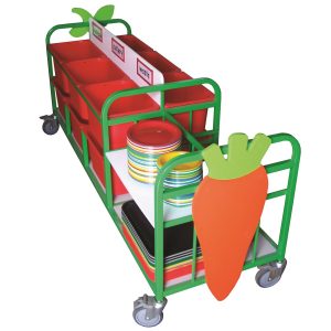 Double Sided Waste Clearing Trolley (22SDJN)