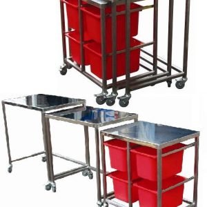 Stainless Steel Nesting Trolley Set (NESW4)